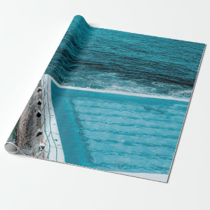 Papier Cadeau La piscine près de la mer