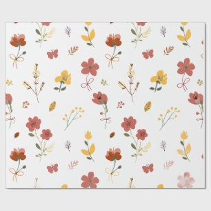 Papier Cadeau La récolte d'automne florale