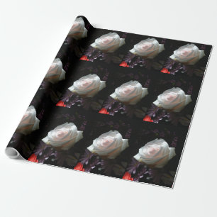 Papier Cadeau La Rose Blanche