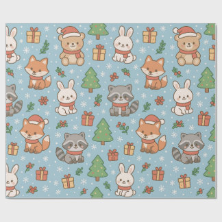 Papier Cadeau La Saint-Sylvestre dans la forêt