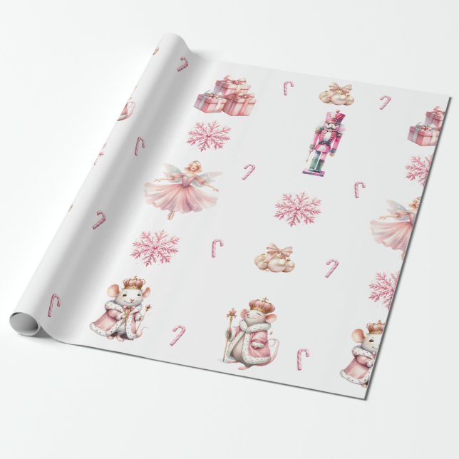 Papier Cadeau La suite Nutcracker Christmas Ballet Dance (Déroulé)