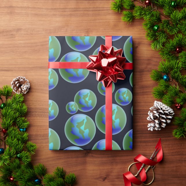 Papier Cadeau La Terre (Cadeau de vacances)