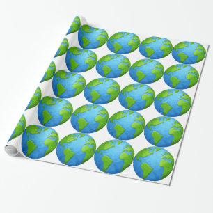 Papier Cadeau la terre