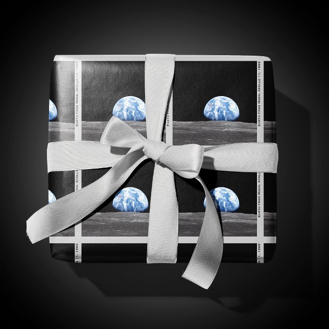 Papier Cadeau La Terre se lève sur la Lune, Apollo 11, 1969 (Créateur téléchargé)