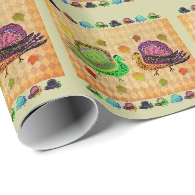 Papier Cadeau La Turquie en automne (Coin rond)