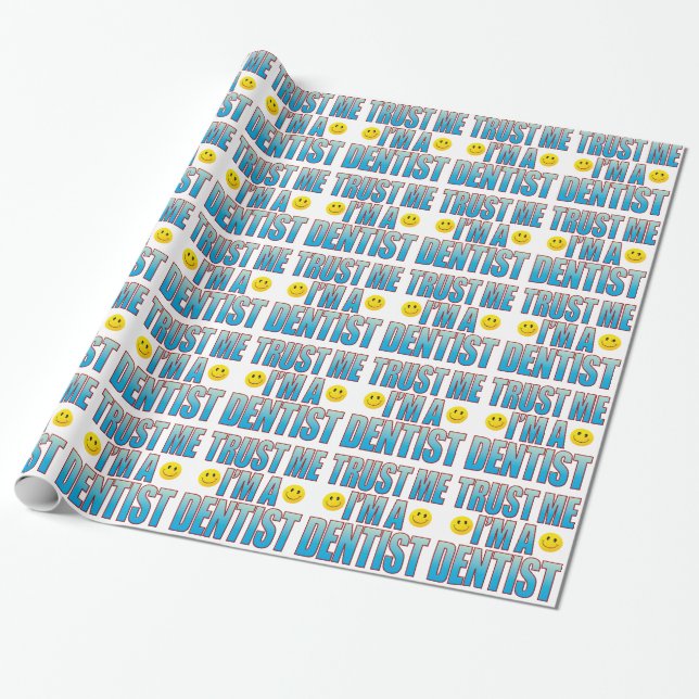Papier Cadeau La vie B de dentiste de Faites-moi confiance (Déroulé)