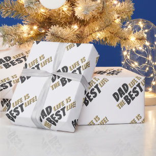 Papier Cadeau La vie de papa est la meilleure vie Citation de pè