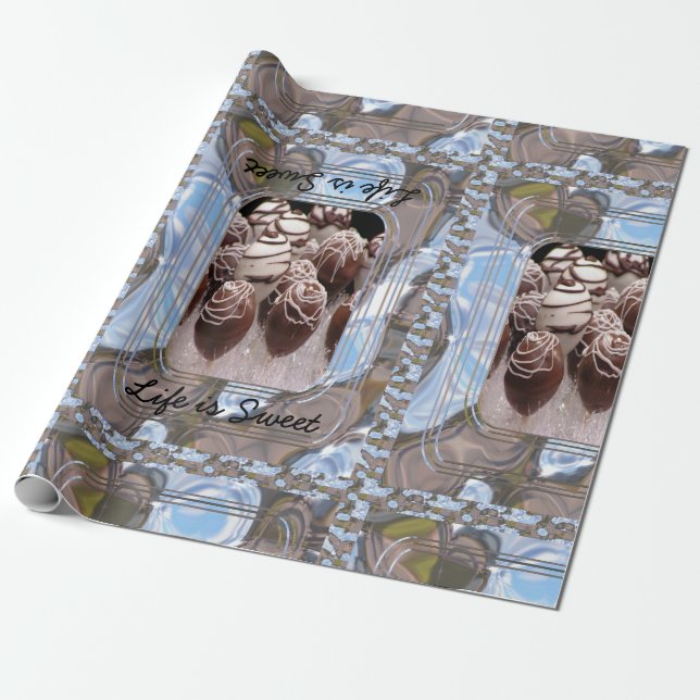 Papier Cadeau La vie est douce (Déroulé)