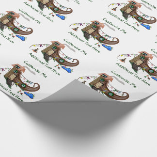 Papier Cadeau La Vieille Femme Dans La Chaussure