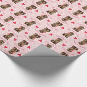 Papier Cadeau Laboratoire rose de chocolat de Valentine