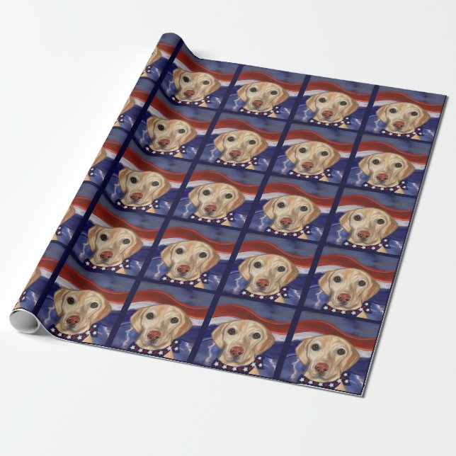 PAPIER CADEAU LABRADOR RETRIEVER            (Déroulé)