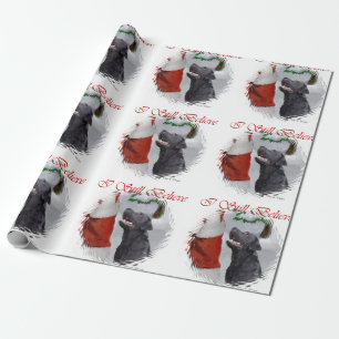 Papier Cadeau Labrador retriever croient Noël