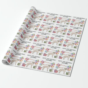 Papier Cadeau Labrador Retriever Labrador couleur crème Annivers