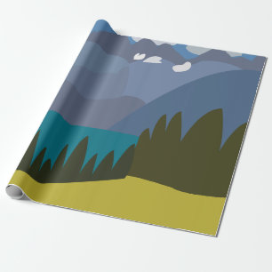 Papier Cadeau Lac de montagne des Alpes