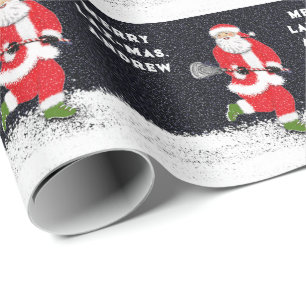 Papier Cadeau Lacrosse Sports Père Noël