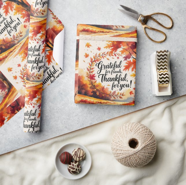 Papier Cadeau L'action d'automne (Artisanat)