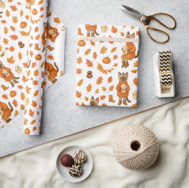 Papier Cadeau L'action d'automne (Artisanat)