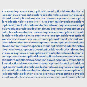 Papier Cadeau L'adoption est papier d'emballage d'amour