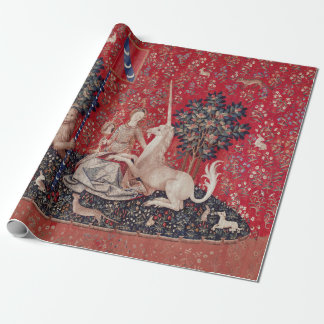 Papier Cadeau Lady and Unicorn Medieval Tapestry Sight