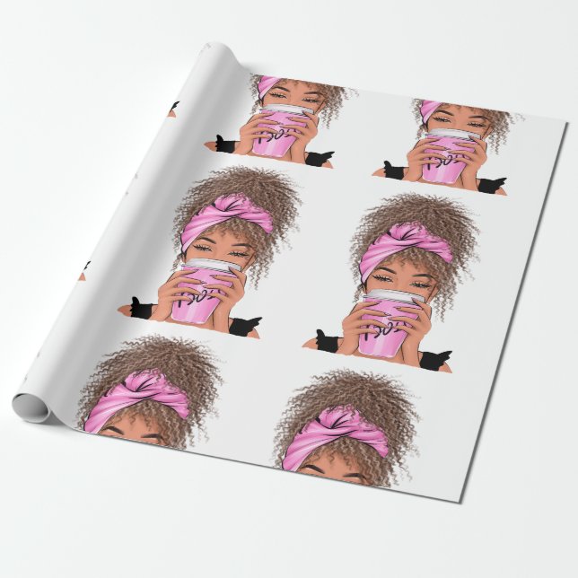 Papier Cadeau Lady Boss Life, Boss Baby Woman (Déroulé)