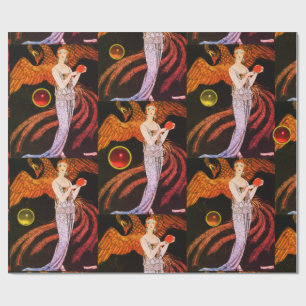 PAPIER CADEAU LADY ET PHOENIX ART DÉCO BEAUTY MODE COSTUME