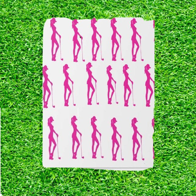 Papier cadeau Lady Golf (Swing with Grace, Play with Power!)