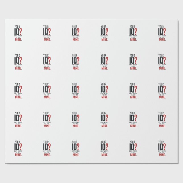 PAPIER CADEAU LAISSEZ-MOI PENSER (Plat)