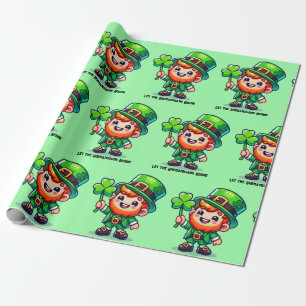 Papier Cadeau Laissons les Shenanigans commencer, la Saint-Patri