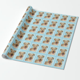 Papier Cadeau Lakeland Terrier Peinture - Cute Original Chien Ar