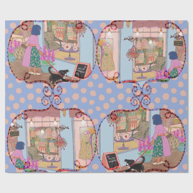 Papier Cadeau LALATOWN Shopping Day Wrapping Paper 1 (Plat)