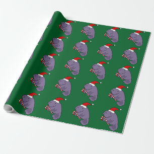 Papier Cadeau Lamantin drôle dans la bande dessinée de Noël d