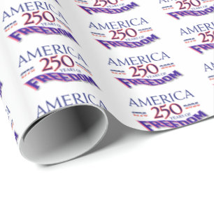 PAPIER CADEAU L'AMÉRIQUE 250 ANS DE LIBERTÉ