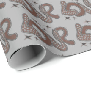 Papier Cadeau L'amour dans le style années 1960