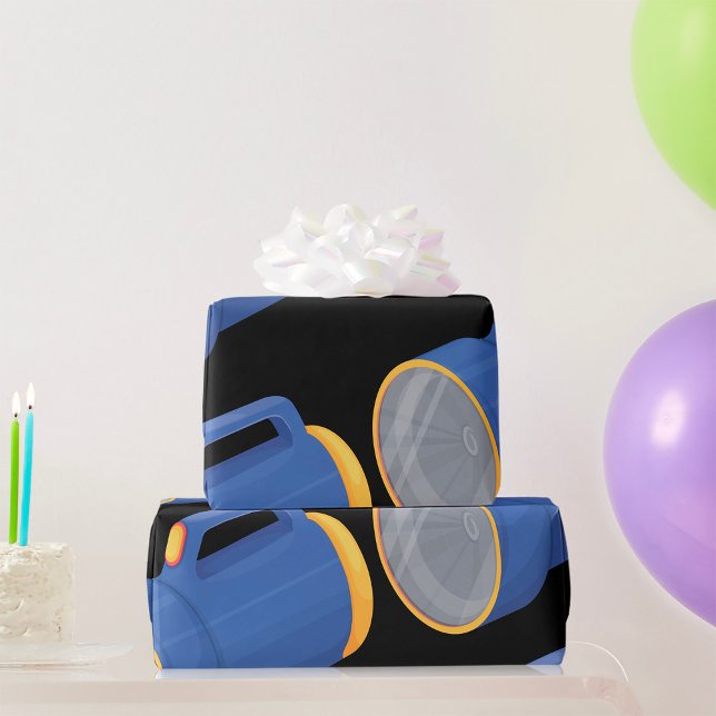 Papier Cadeau Lampe torche (Créateur téléchargé)