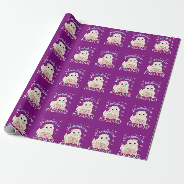 Papier Cadeau L'Anatomy Cat du Persian (Déroulé)