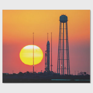 Papier Cadeau Lancement de la nASA Antares Rocket Sunrise