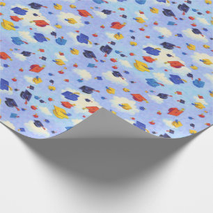 Papier Cadeau Lancer de casquette d'obtention du diplôme