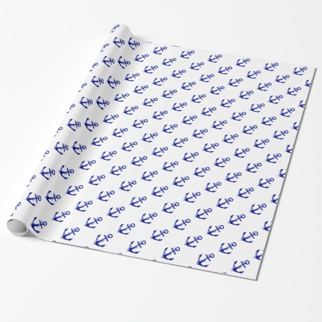 Papier Cadeau L'Ancre du bateau (Déroulé)
