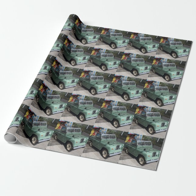 Papier Cadeau Land Rover Series II SWB (Déroulé)
