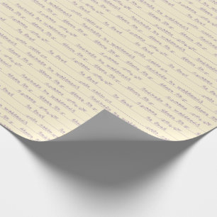 Papier Cadeau Langue des signes paroles positives en jaune