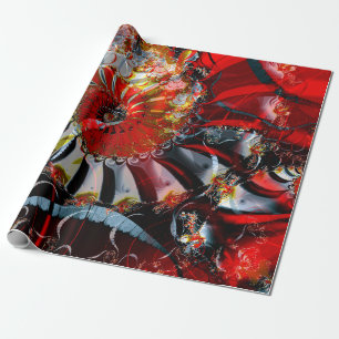 Papier Cadeau Lanterne rouge