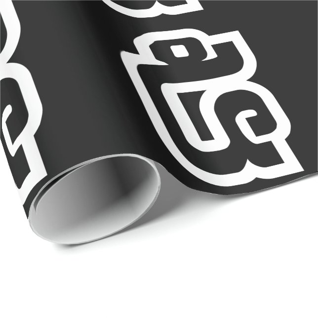 Papier Cadeau Lao / Laos Numéro Cinq / 5 / ໕ (Haa/Ha) Laotien (Coin rond)