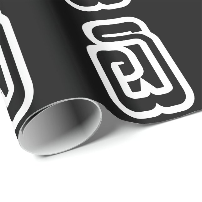 Papier Cadeau Lao / Laos Numéro Six / 6 / ໖ (Ho/Hok) Laotien (Coin rond)