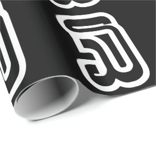 Papier Cadeau Lao / Laos Numéro Trois / 3 / ໓ (Sam) Laotien