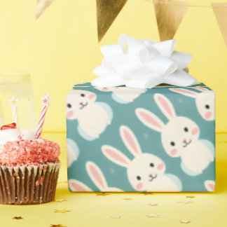 Papier Cadeau Lapin blanc