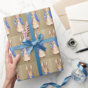 Papier Cadeau Lapin classique dans une veste bleue