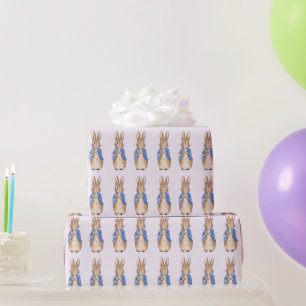Papier Cadeau Lapin classique en veste bleue