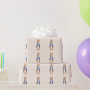 Papier Cadeau Lapin classique en veste bleue