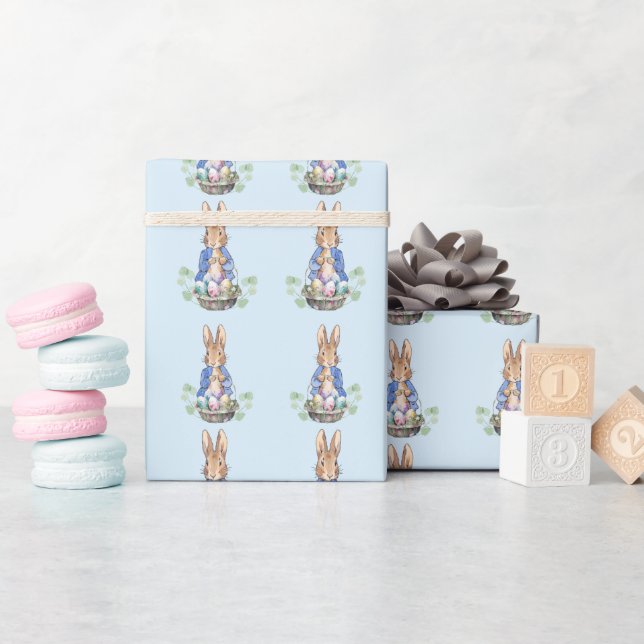 Papier Cadeau lapin de Pâques (Baby Shower)