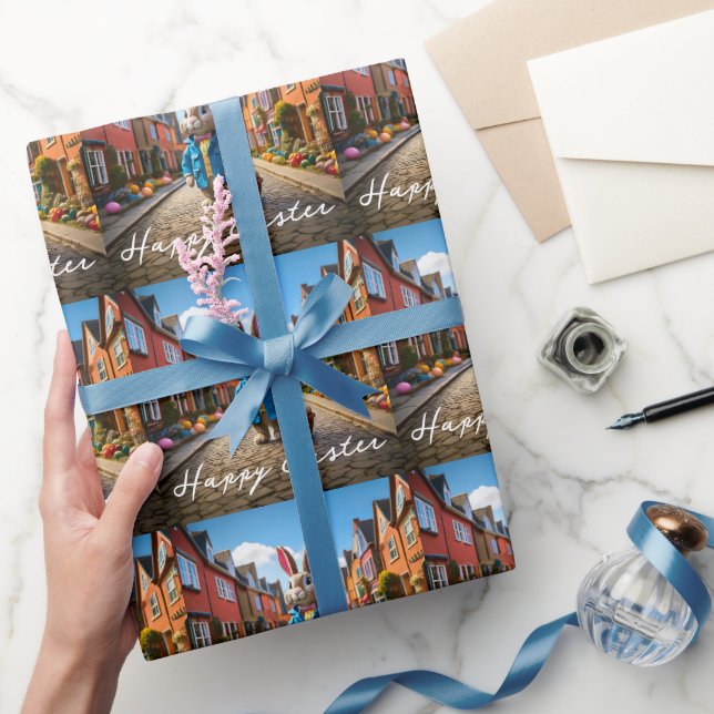 Papier Cadeau Lapin de Pâques (Cadeaux)